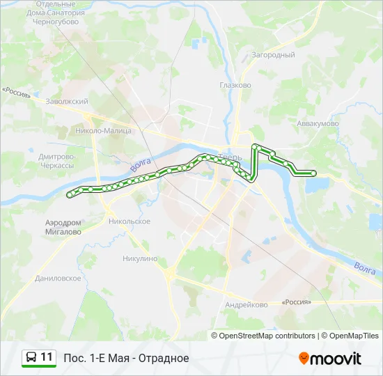 11 Bus Line Map