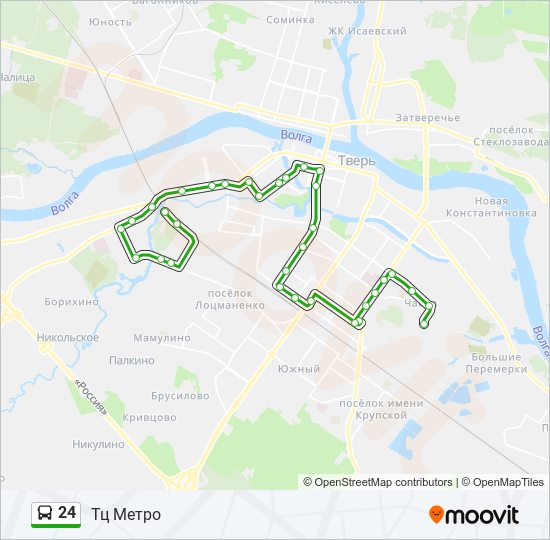 24 bus Line Map