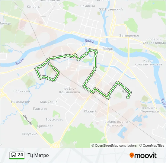 24 Bus Line Map