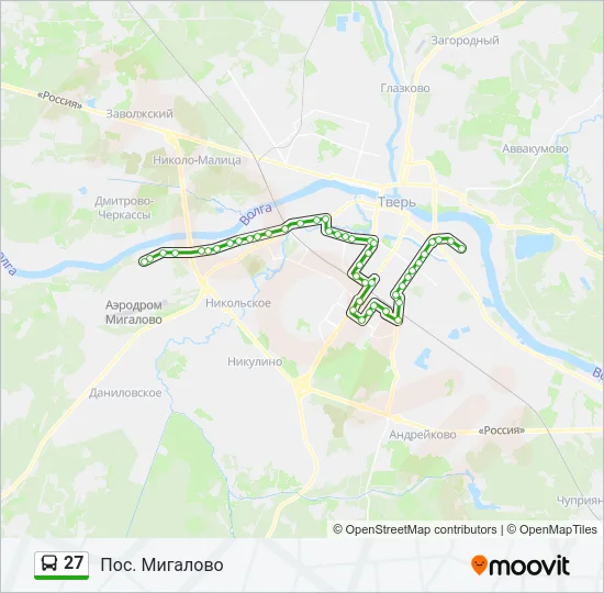 27 Bus Line Map