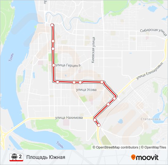 2 Tram Line Map