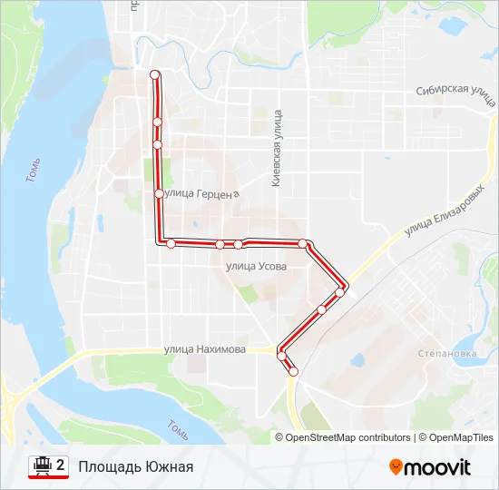 2 Tram Line Map