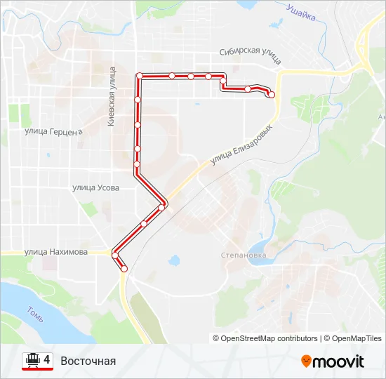 4 Tram Line Map