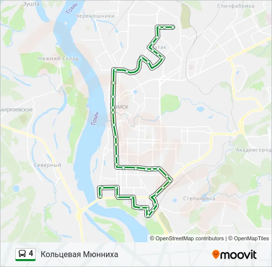 4 Bus Line Map