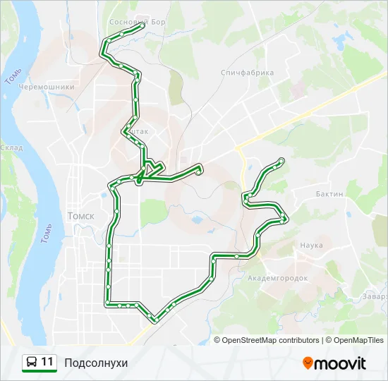 11 Bus Line Map