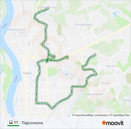 Схема движения маршруток в томске 29