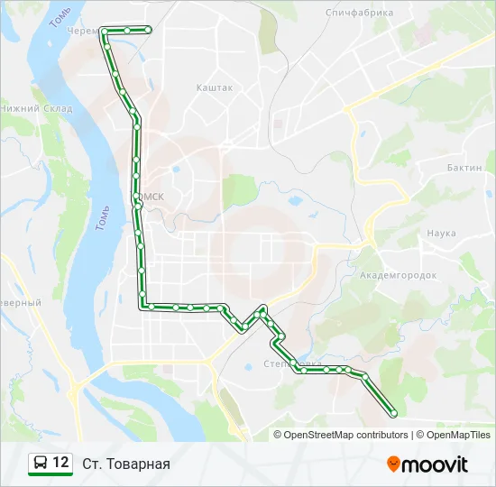 12 Bus Line Map