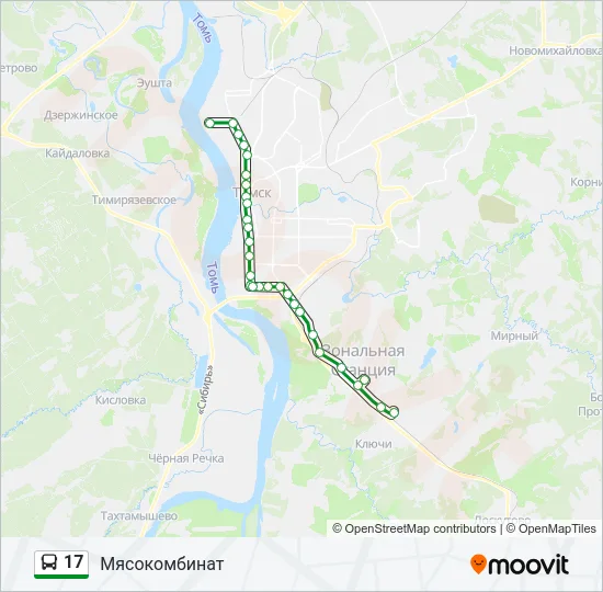 17 Bus Line Map