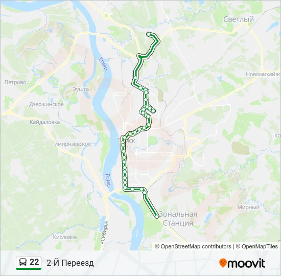 22 Bus Line Map