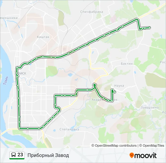 23 Bus Line Map
