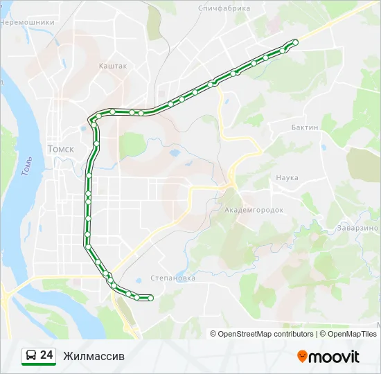 24 Bus Line Map