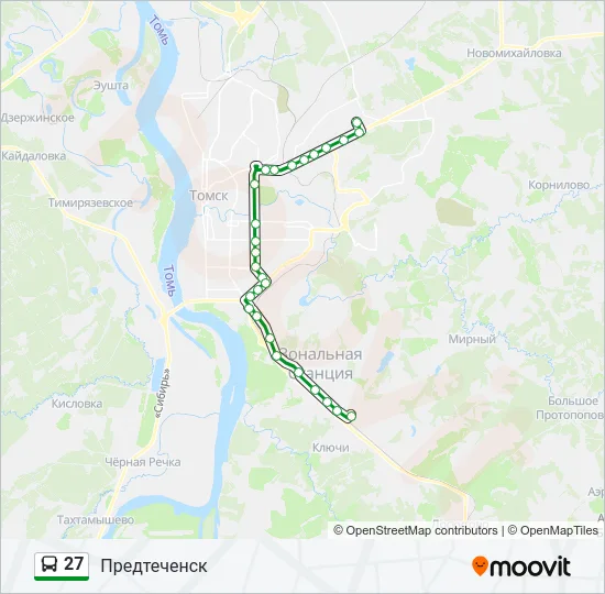 27 Bus Line Map