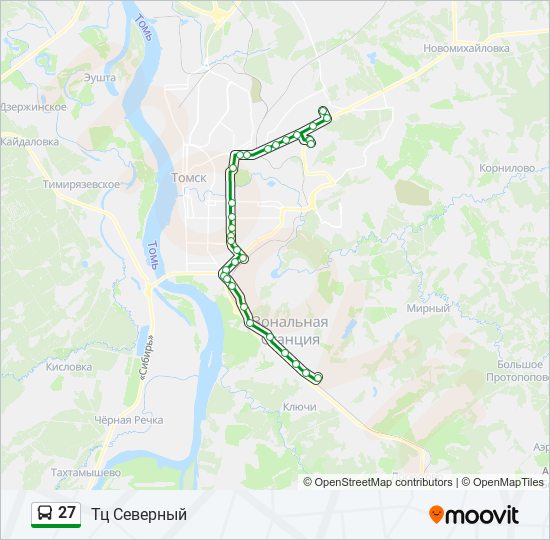 27 bus Line Map