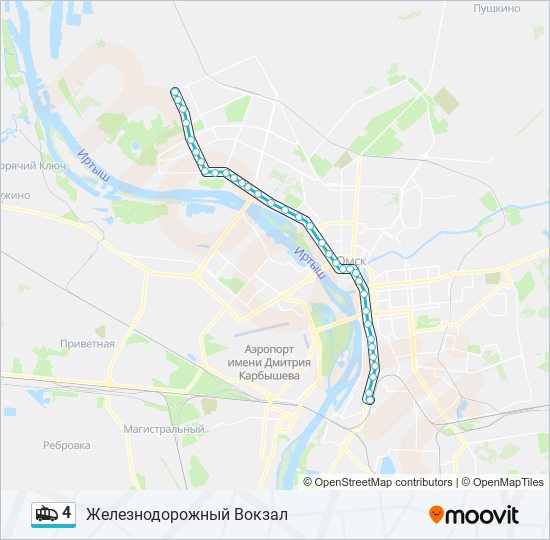 4 Trolleybus Line Map