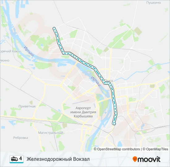 4 Trolleybus Line Map
