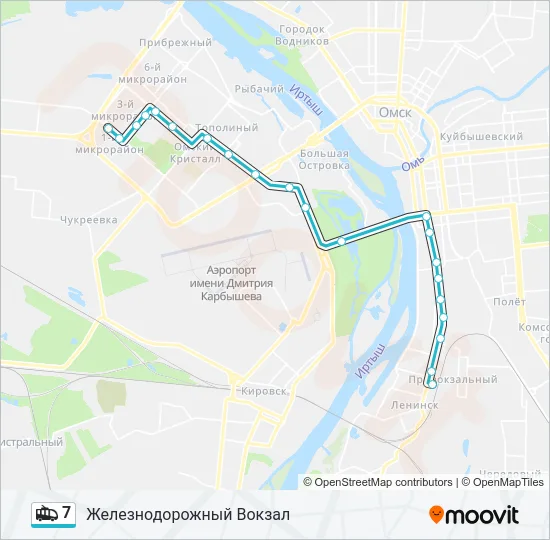 7 Trolleybus Line Map
