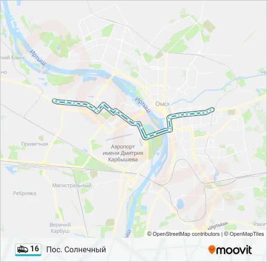 16 Trolleybus Line Map