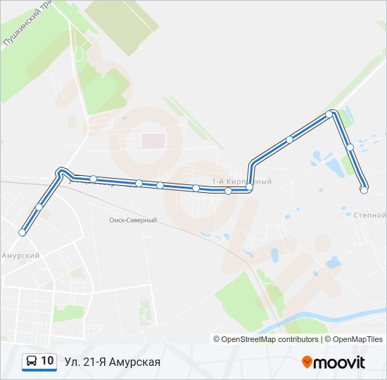 10 Bus Line Map