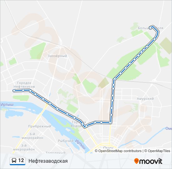 12 Bus Line Map