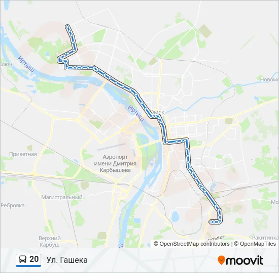 20 Bus Line Map