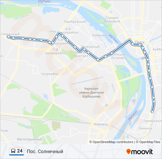 24 Bus Line Map