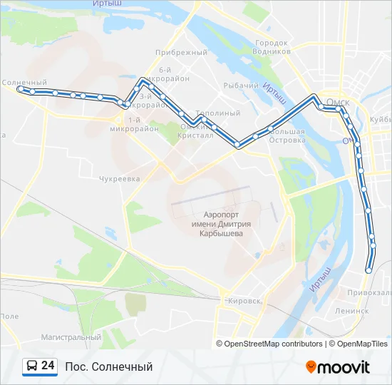 24 Bus Line Map