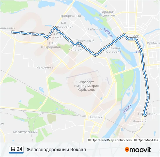 24 Bus Line Map