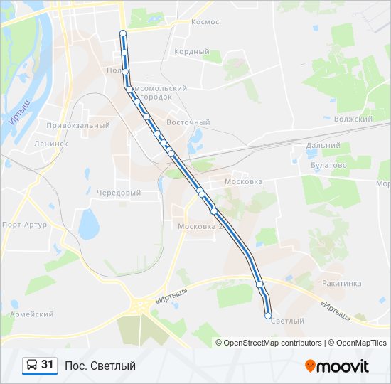 Карта автобусов 31