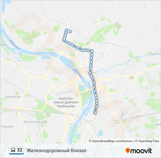 32 Bus Line Map