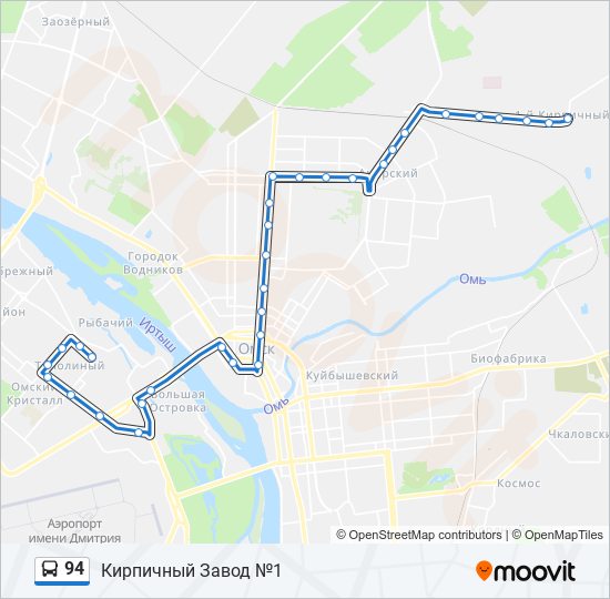 Маршрут 94 ульяновск схема проезда с остановками