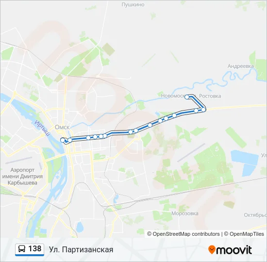 138 Bus Line Map