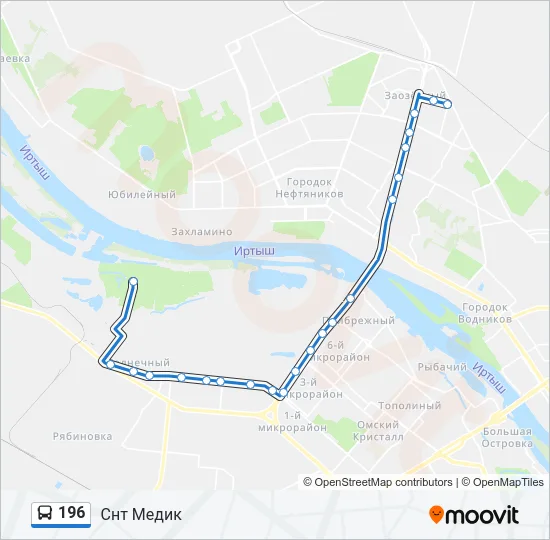 196 Bus Line Map