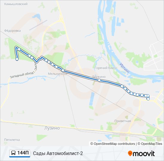 144П bus Line Map