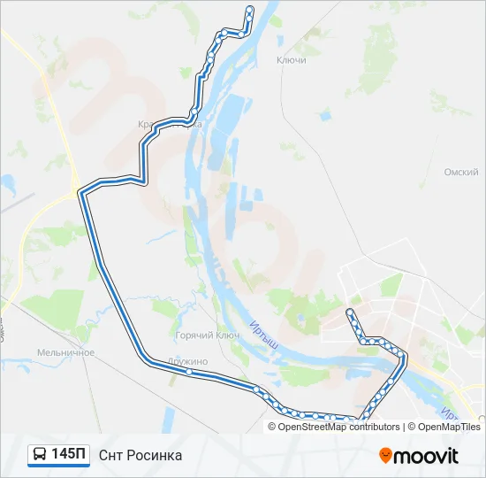 145П Bus Line Map