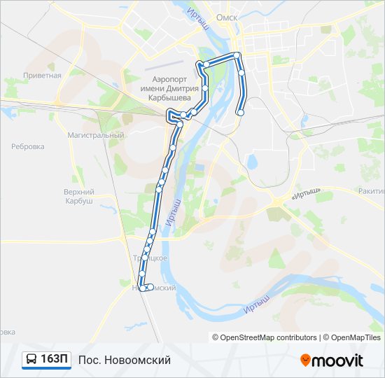 163П Bus Line Map