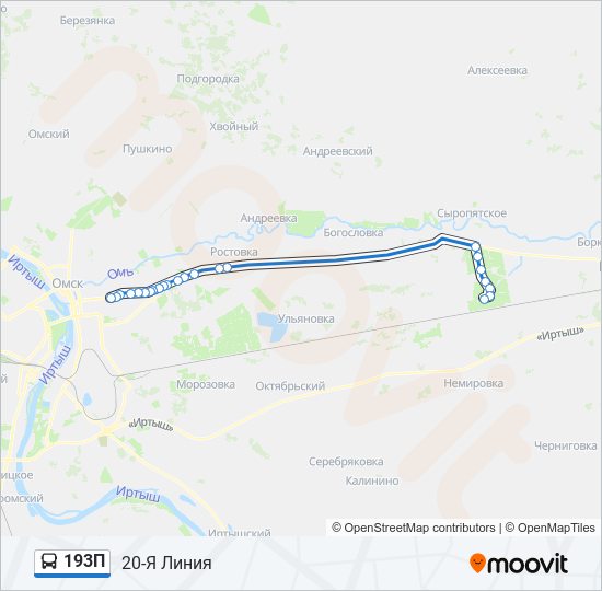 Автобус 193 маршрут остановки