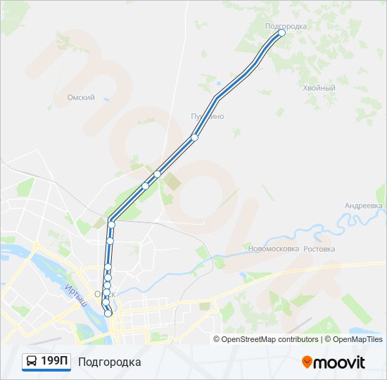 199П bus Line Map