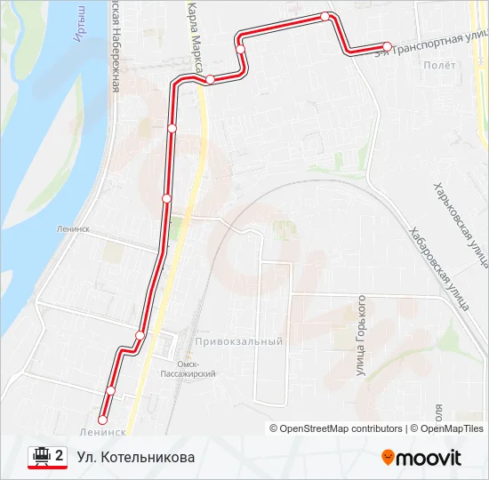 2 Tram Line Map