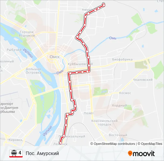 4 Tram Line Map