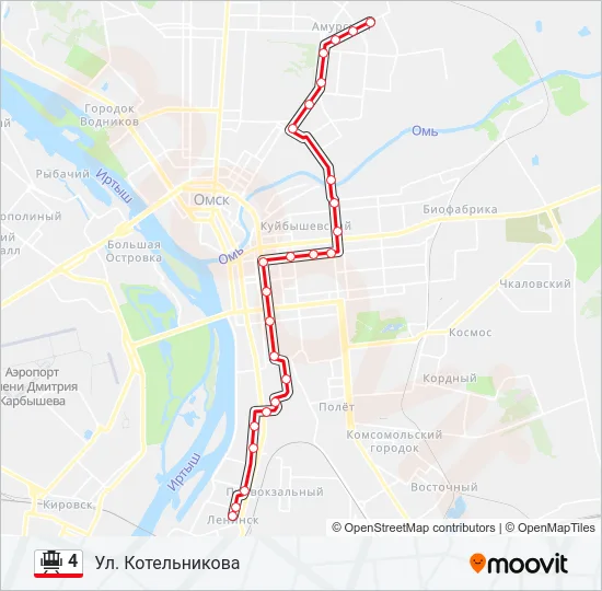 4 Tram Line Map
