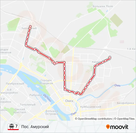 7 Tram Line Map