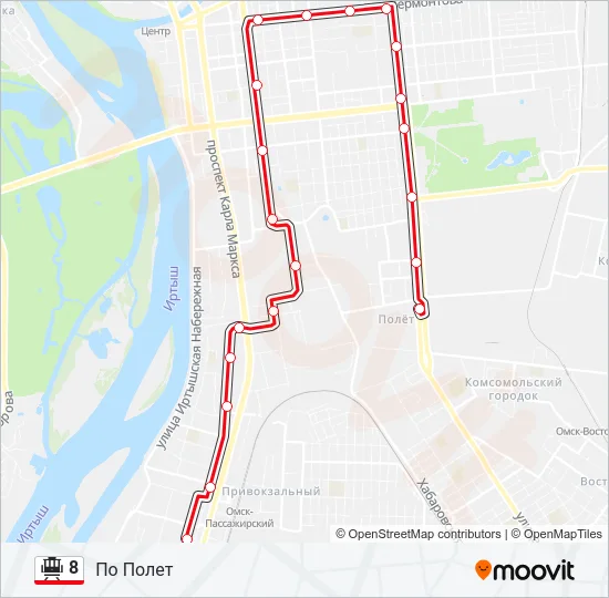 8 Tram Line Map