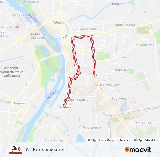 8 Tram Line Map