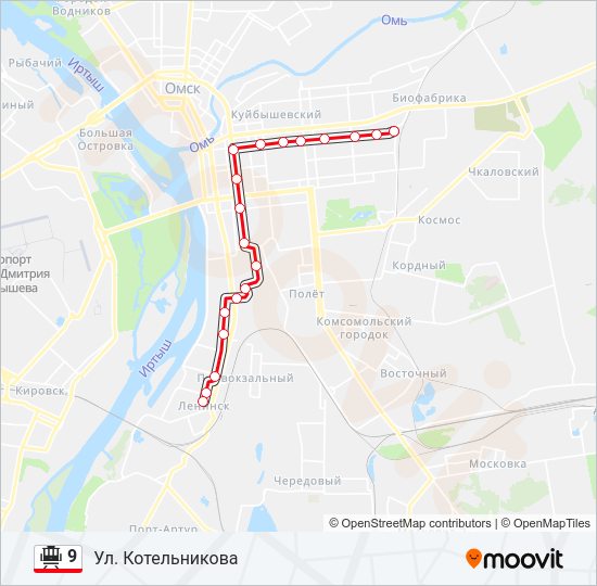 9 Tram Line Map