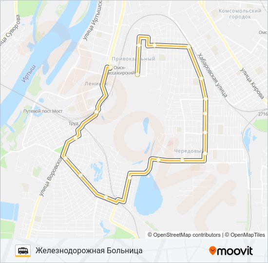 Маршрутка 4: карта маршрута