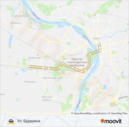 Маршрутка 125: карта маршрута