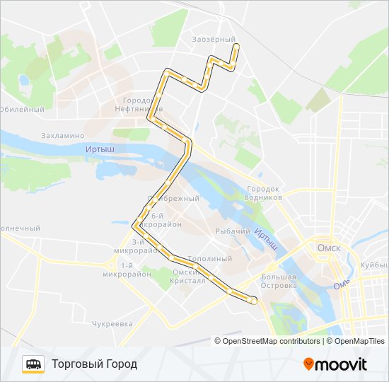 Маршрутка 200: карта маршрута