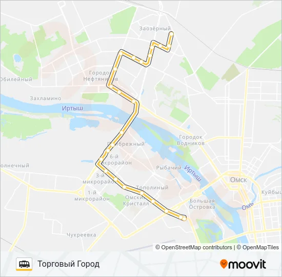 Маршрутка 200: карта маршрута