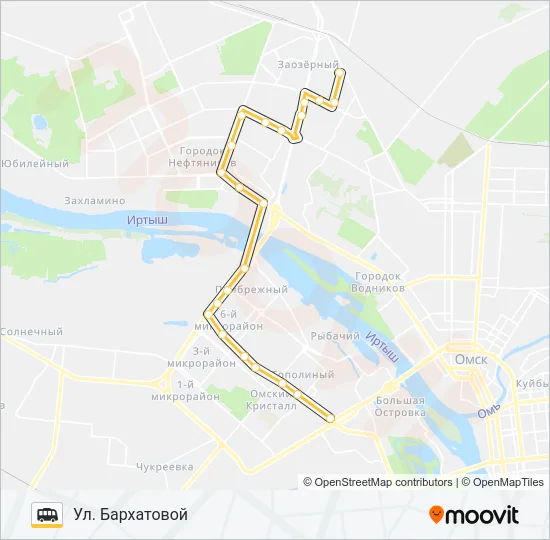Маршрутка 200: карта маршрута