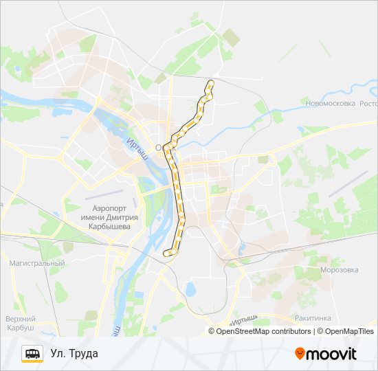 Маршрутка 201: карта маршрута